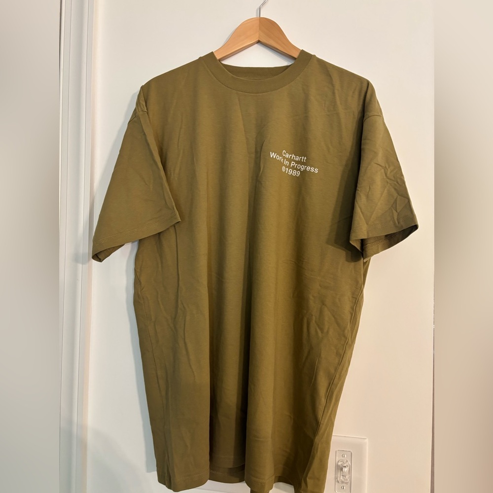Carhartt Khaki T-Shirt with White Design